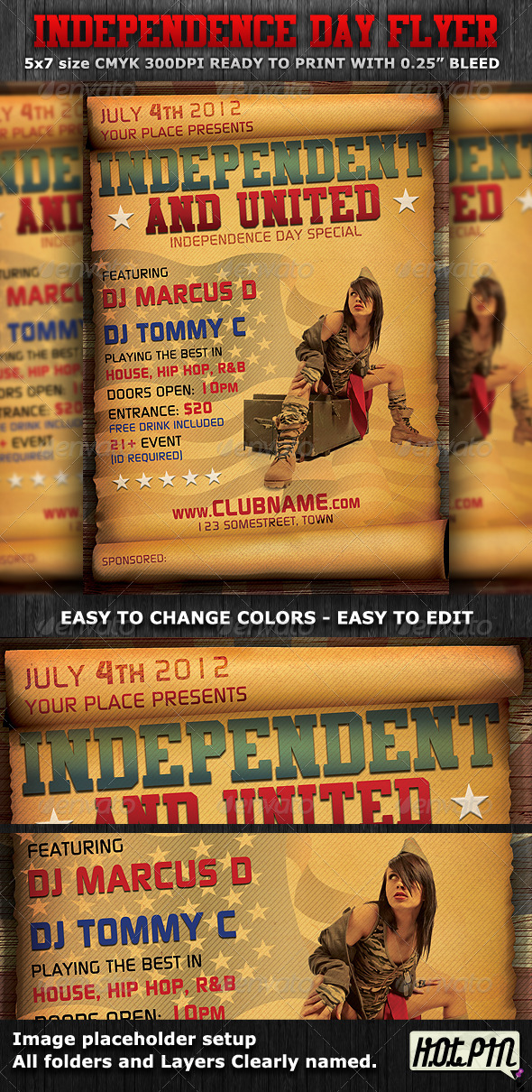 Independence Day Flyer Template