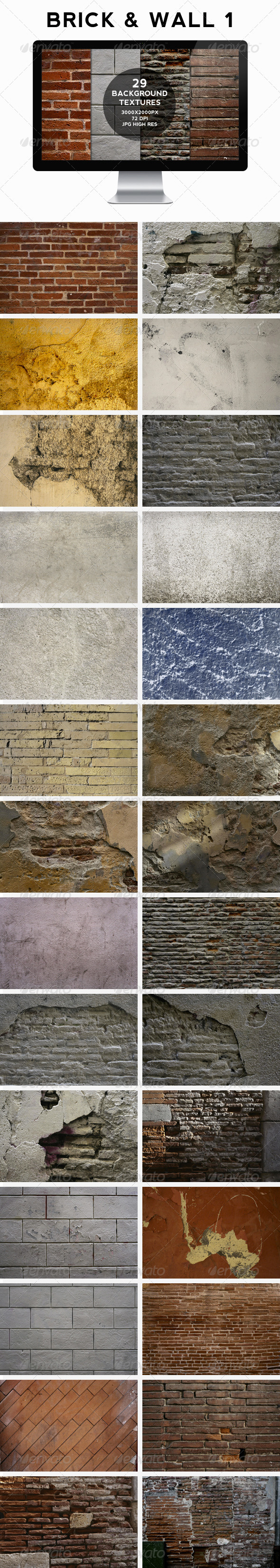 Brick & Wall 1 - Stone Textures