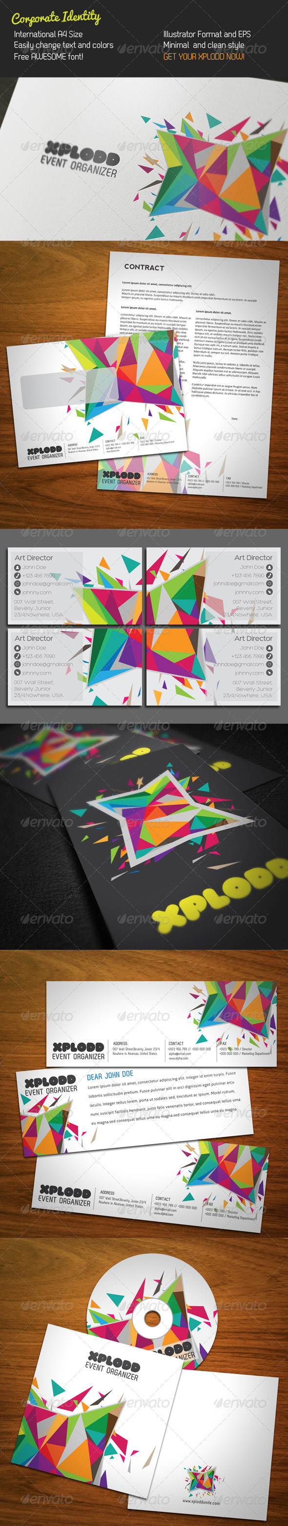 Color Explosion Stationery