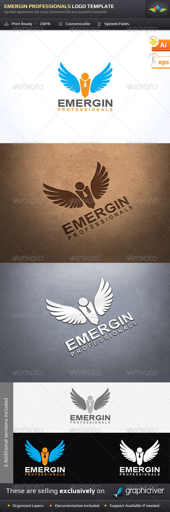 Emergin Professionals Logo Template - Symbols Logo Templates