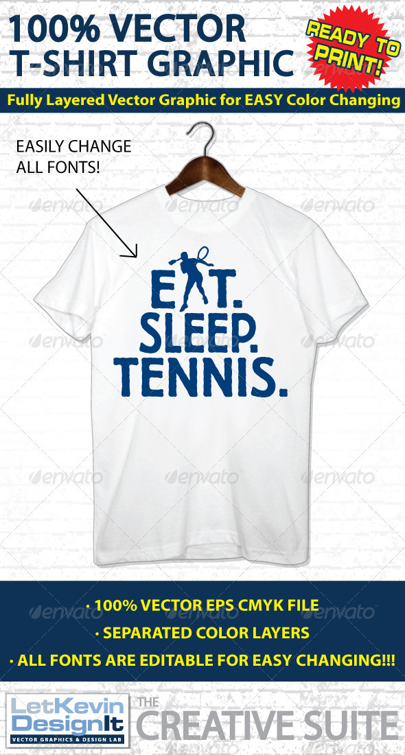 Tennis Vector T-shirt Graphic Template Tennis Vector T-shirt Graphic Template