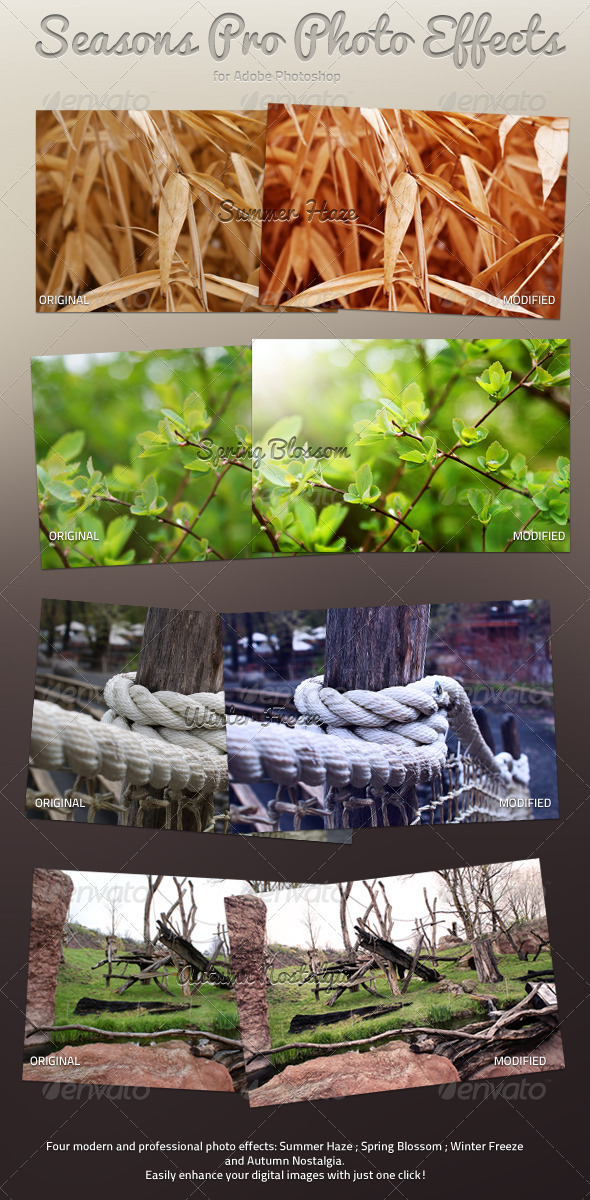 Seasons Pro Photo Effects - Photo Effects Actions