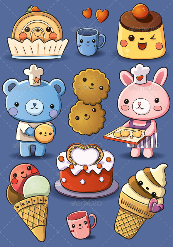 Cute Cakes and Ice Cream