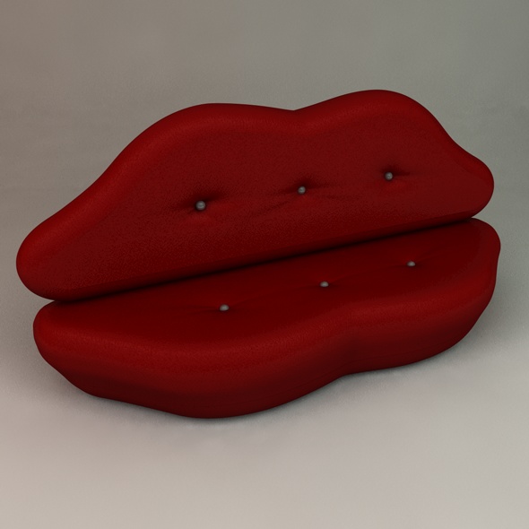 Lip Sofa - 3DOcean Item for Sale
