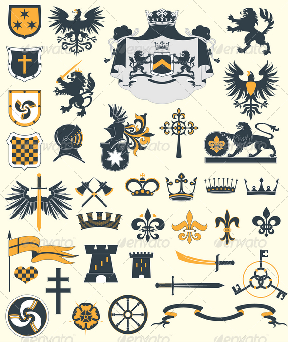 Heraldic Design Elements Heraldic Design Elements