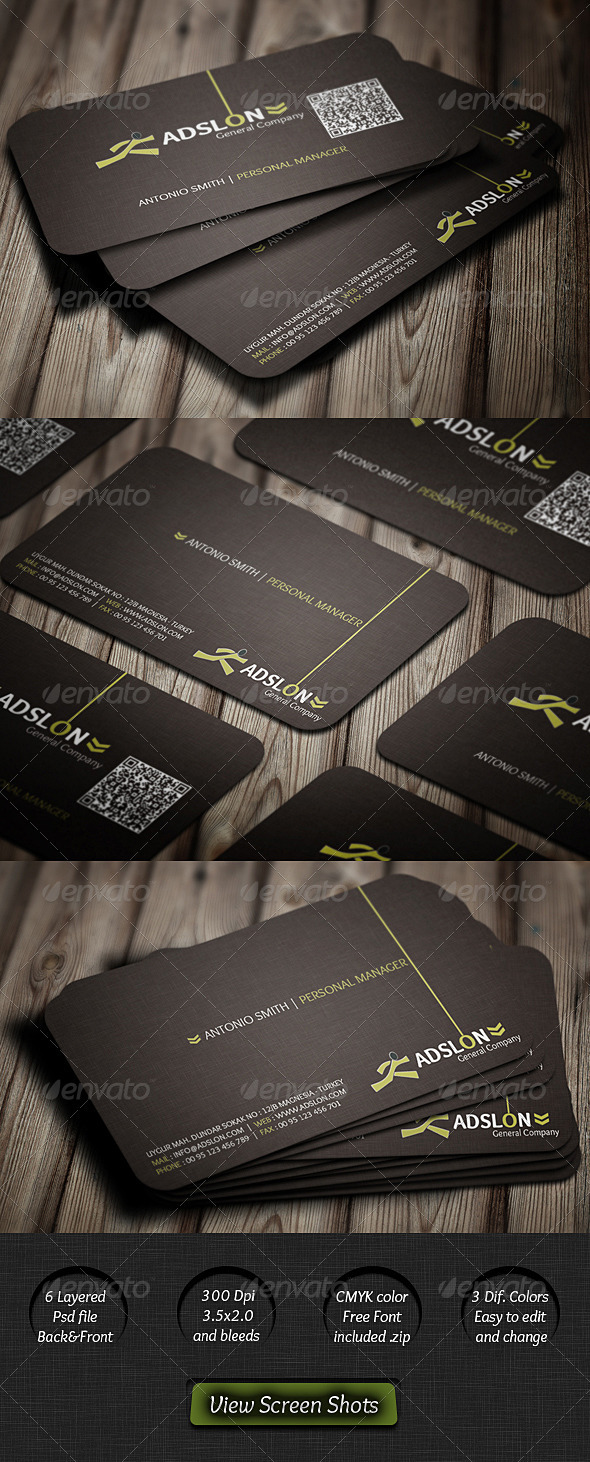 International Corporate Business Card International Corporate Business Card