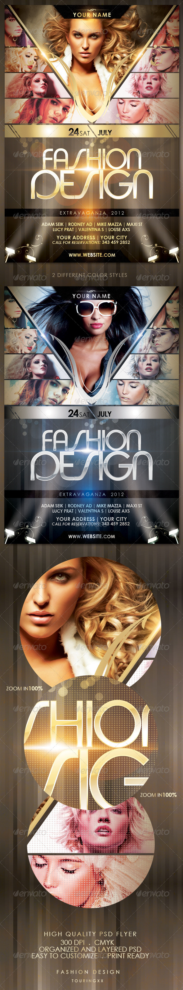 Fashion Design Flyer Template - Flyers Print Templates