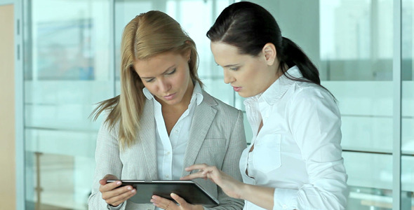 Hi-tech business women Hi-tech business women