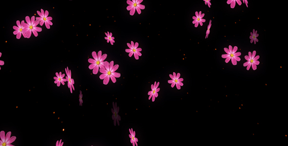 Falling Red Flower LOOP Falling Red Flower LOOP