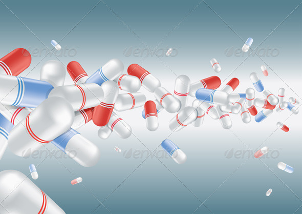 Pharmaceutical Capsules Background Pharmaceutical Capsules Background