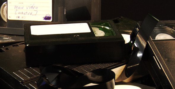 Old VHS Cassettes Loop Old VHS Cassettes Loop