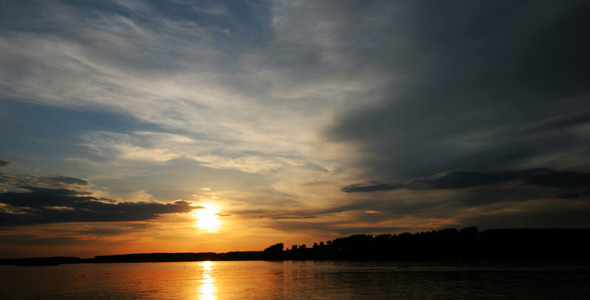 Sunset On The Danube River Sunset On The Danube River