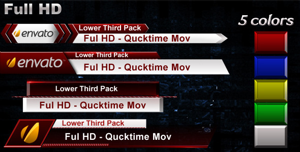 Full HD Lower Third Pack Full HD Lower Third Pack