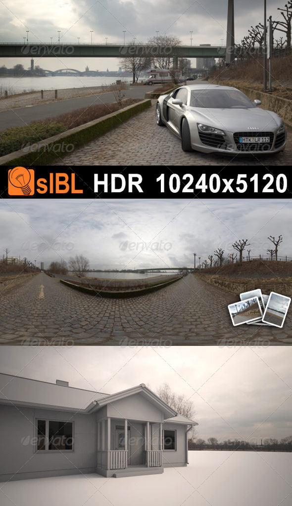 HDR 108 River Road with Plates - 3DOcean Item for Sale