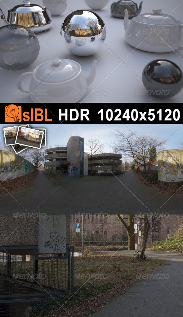 HDR 104 Sidewalk with Backplates - 3DOcean Item for Sale