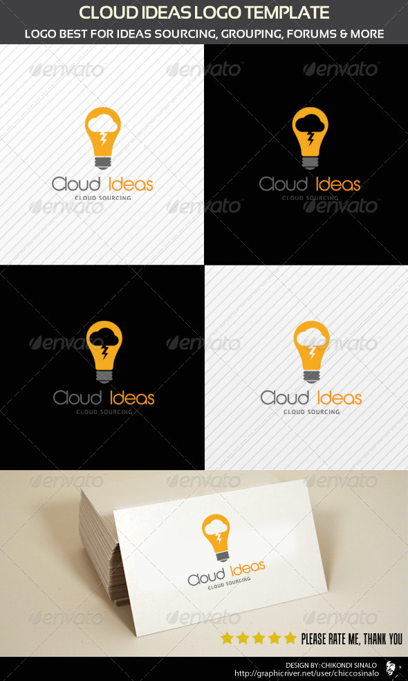 Cloud Ideas Logo Template - Abstract Logo Templates