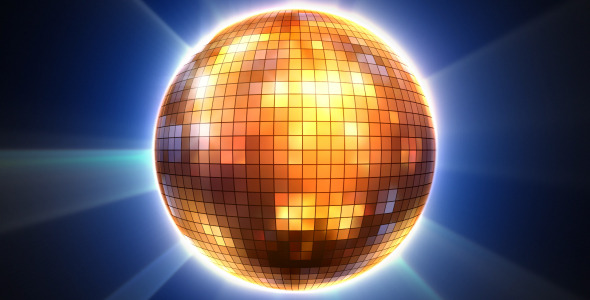 3D Shiny Disco Ball Loop