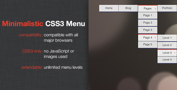 CSS3 Navigation Menu