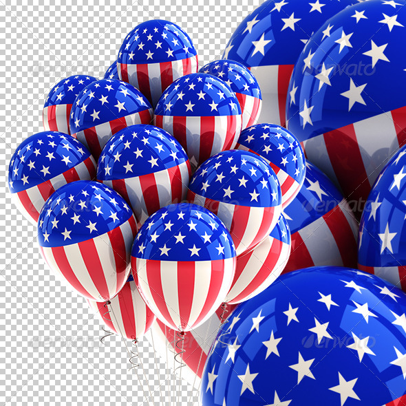 Patriotic USA Party Balloons Patriotic USA Party Balloons