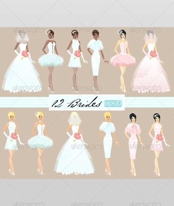 GraphicRiver Twelve Brides 2452343 GraphicRiver Twelve Brides 2452343