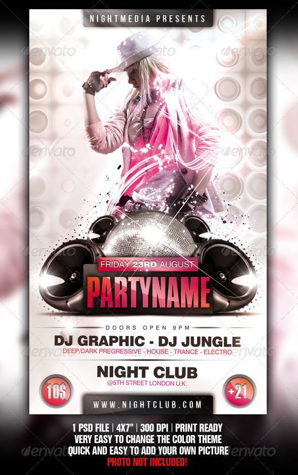White Party Flyer - Clubs & Parties Events