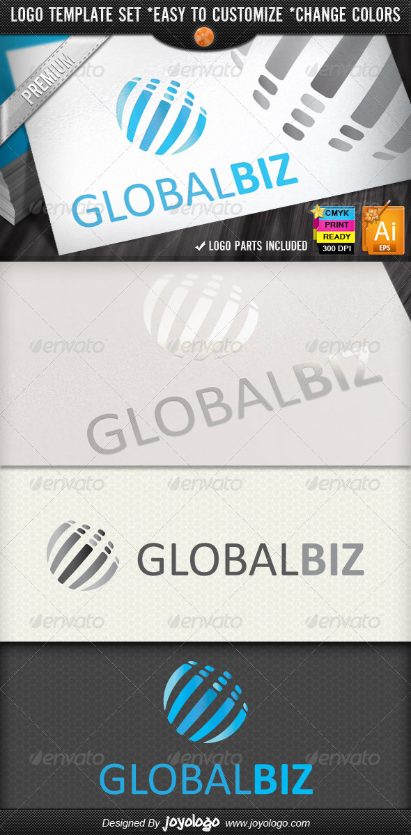 Modern Business Abstract Global Logo Design Modern Business Abstract Global Logo Design