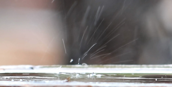Raindrops Falling On The Board Raindrops Falling On The Board