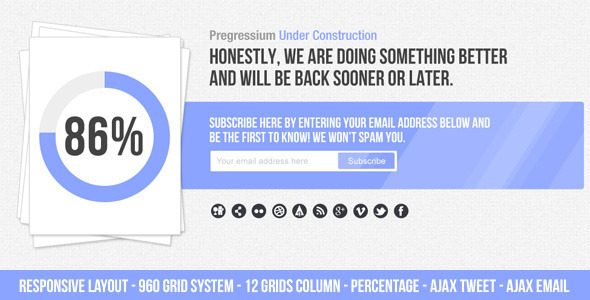 Progressium - Responsive Under Construction