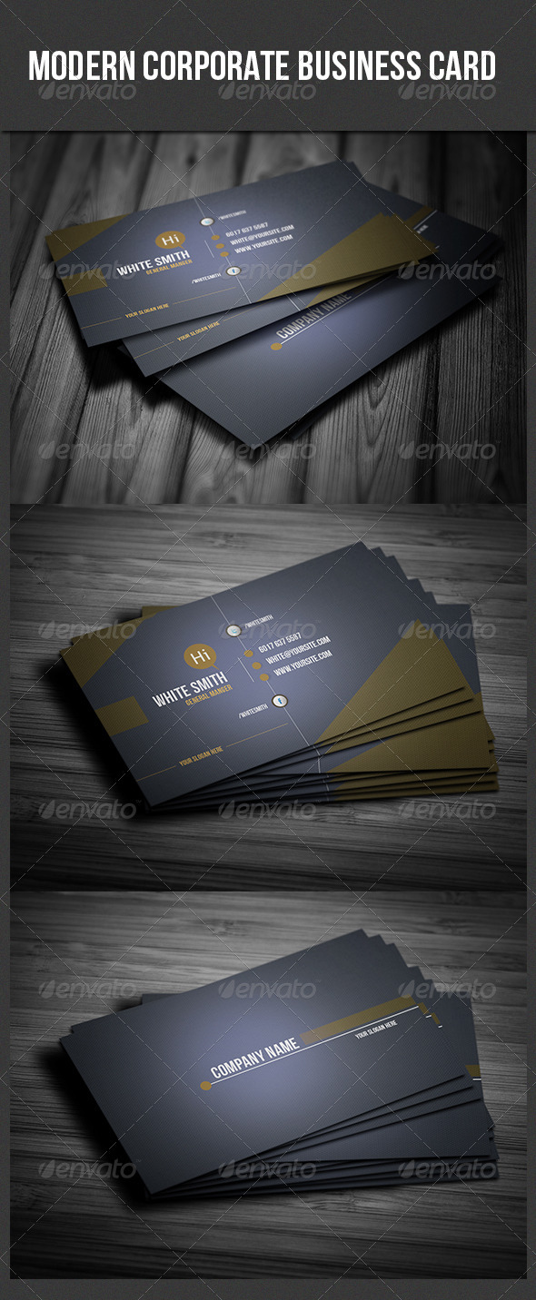 Modern Corporate Business Card Modern Corporate Business Card