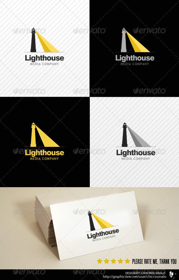 Lighthouse Media Logo Template - Buildings Logo Templates