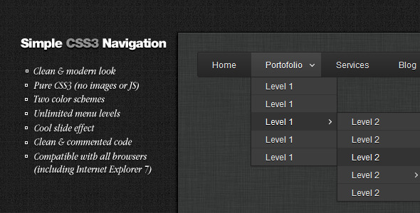 Simple CSS3 Navigation