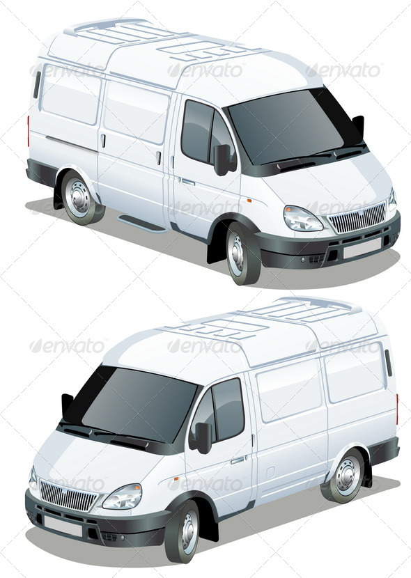 Delivery Van Isometric Set