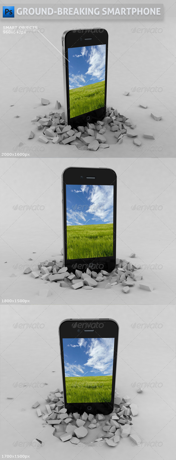 Ground-Breaking Smartphone Mockup