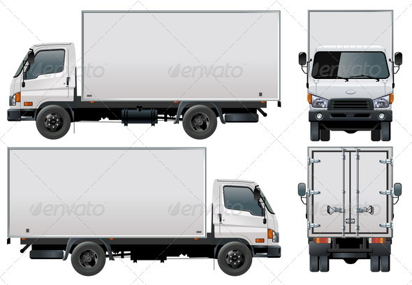 mockup box cdr GraphicRiver Delivery /  Cargo  Truck