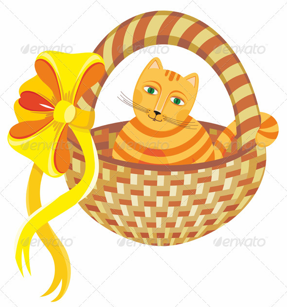 Cat in Basket Cat in Basket
