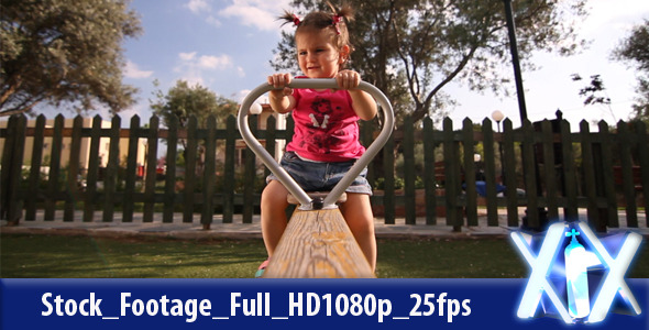 Little Girl On Seesaw Little Girl On Seesaw