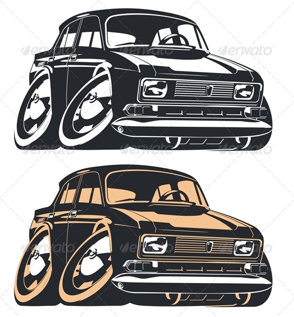 Vector Cartoon Car