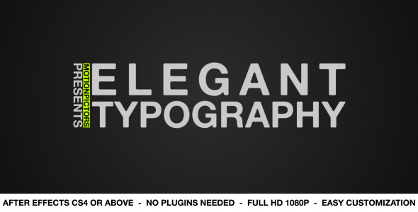 Elegant Typography Elegant Typography