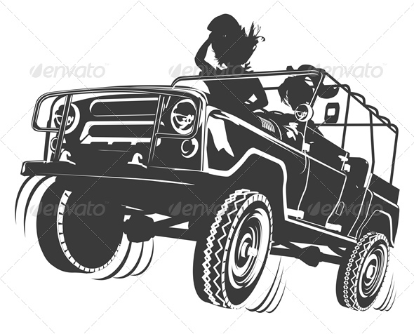 Vector Jeep Silhouette Vector Jeep Silhouette