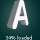 3D letters and numbers preloader 3D letters and numbers preloader - ActiveDen Item for Sale