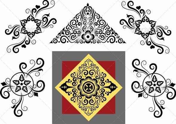 Floral patterns vector Floral patterns vector