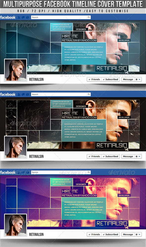 Multipurpose Facebook Timeline Cover Multipurpose Facebook Timeline Cover