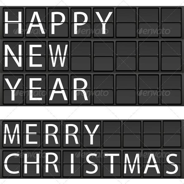 New Year s concept of an electronic scoreboard New Year s concept of an electronic scoreboard