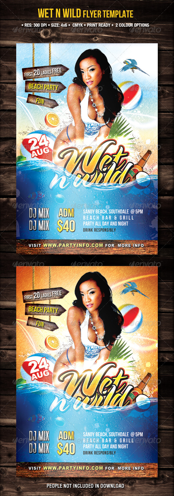 Wet N Wild Party Flyer Wet N Wild Party Flyer