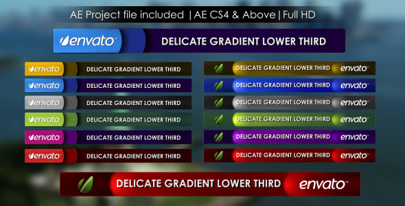 Delicate Gradient Lower Third Delicate Gradient Lower Third
