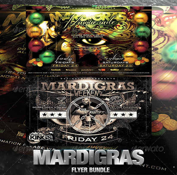 Mardigras Flyer Bundle Mardigras Flyer Bundle
