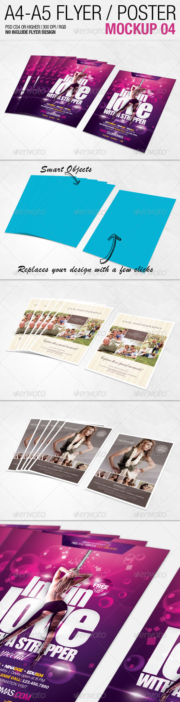 A4 A5 Flyer Mockup 04 A4 A5 Flyer Mockup 04
