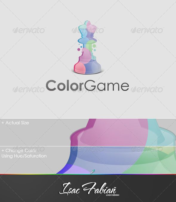 Color Game Logo Template