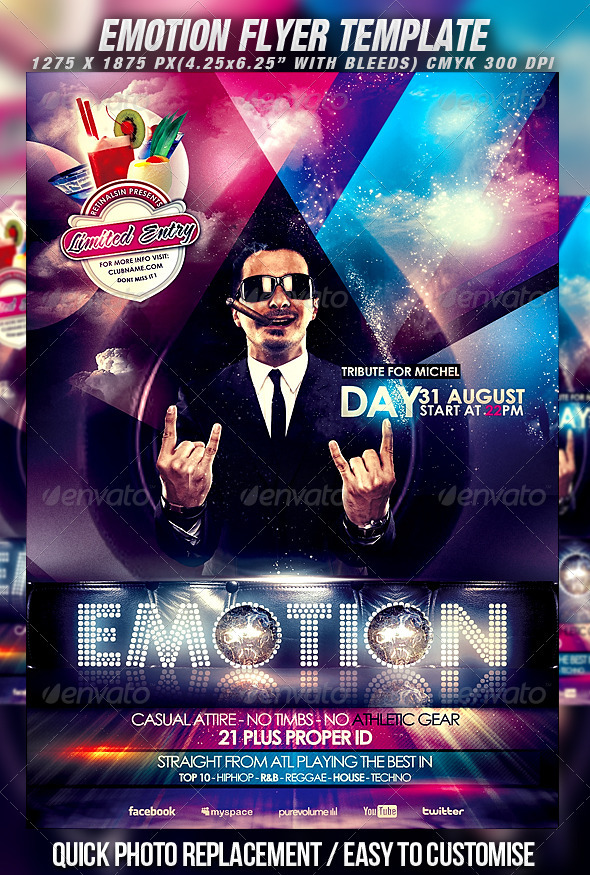 Emotion Flyer Template Emotion Flyer Template