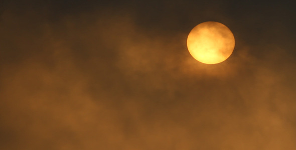 Tropical Sun Behind Cloud Close Up Tropical Sun Behind Cloud Close Up